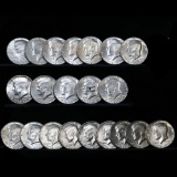 1976 Full 20 coin Bi-Centennial Kennedy Half Dollar Roll 50c