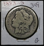 1883-s Morgan Dollar $1 Grades g, good