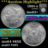 ***Auction Highlight*** 1891-o Morgan Dollar $1 Graded Select+ Unc by USCG (fc)