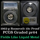 PCGS 1962-p Roosevelt Dime Graded pr64 by PCGS