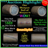 *Auction Highlight* All Carson City Morgan $1 roll ends 1889 & 'cc' Shotgun Roll of 20 Morgan $1 (fc