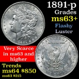 1891-p Morgan Dollar $1 Grades Select+ Unc (fc)