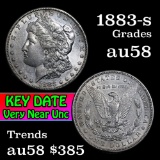 1883-s Morgan Dollar $1 Grades Choice AU/BU Slider (fc)