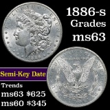 1886-s Morgan Dollar $1 Grades Select Unc