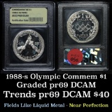 1988-s Olympic Modern Commem Dollar $1 Graded GEM++ Proof Deep Cameo by USCG