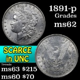 1891-p Morgan Dollar $1 Grades Select Unc