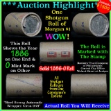 ***Auction Highlight*** Solid 1886-o Shotgun Roll of (20) Morgan Dollars $1 Grades Average Circ (fc)