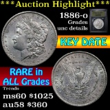 ***Auction Highlight*** 1886-o Morgan Dollar $1 Graded Unc Details by USCG (fc)
