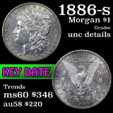 1886-s Morgan Dollar $1 Grades Unc Details
