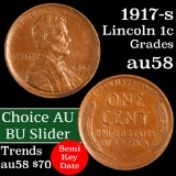 1917-s Lincoln Cent 1c Grades Choice AU/BU Slider