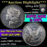 ***Auction Highlight*** 1878-p 8tf Morgan Dollar $1 Graded Choice Unc DMPL by USCG (fc)