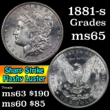 1881-s Morgan Dollar $1 Grades GEM Unc