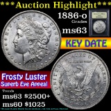 ***Auction Highlight*** 1886-o Morgan Dollar $1 Graded Select Unc by USCG (fc)