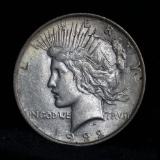 1922-p Peace Dollar $1 Grades xf+