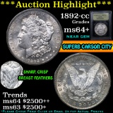 ***Auction Highlight*** 1892-cc Morgan Dollar $1 Graded Choice+ Unc by USCG (fc)