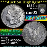 ***Auction Highlight*** 1883-s Morgan Dollar $1 Graded Select Unc by USCG (fc)