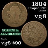 1804 Draped Bust Half Cent 1/2c Grades vg, very good