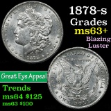 1878-s Morgan Dollar $1 Grades Select+ Unc