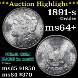 ***Auction Highlight*** 1891-s Morgan Dollar $1 Grades Choice+ Unc (fc)