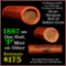 Indian Head Penny 1c Shotgun Roll, 1887 on one end, reverse on the other   1c Grades Average Circ