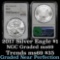 NGC 2017 Silver Eagle Dollar $1 Graded ms69 by NGC