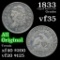 1833 Capped Bust Half Dime 1/2 10c Grades vf++