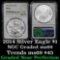 NGC 2014 Silver Eagle Dollar $1 Graded ms69 by NGC