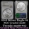 NGC 2015 Silver Eagle Dollar $1 Graded ms69 by NGC