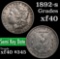 1892-s Morgan Dollar $1 Grades xf