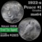 1922-s Peace Dollar $1 Grades Choice Unc