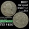 1807 Draped Bust Half Cent 1/2c Grades f, fine