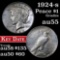 1924-s Peace Dollar $1 Grades Choice AU