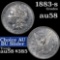 1883-s Morgan Dollar $1 Grades Choice AU/BU Slider (fc)