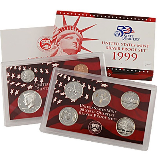 1999 United States Silver Proof Set   KEY TO THE SERIES!!