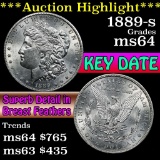 ***Auction Highlight*** 1889-s Morgan Dollar $1 Grades Choice Unc (fc)