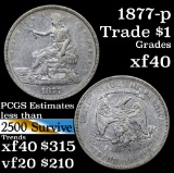 1877-p Trade Dollar $1 Grades xf