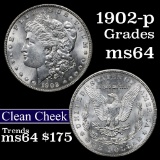 1902-p Morgan Dollar $1 Grades Choice Unc