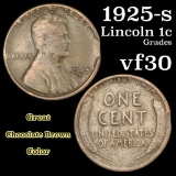 1925-s Lincoln Cent 1c Grades vf++