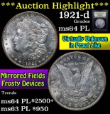 ***Auction Highlight*** 1921-d Morgan Dollar $1 Graded Choice Unc PL by USCG (fc)