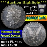 ***Auction Highlight*** 1878-p 7tf Morgan Dollar $1 Graded Choice Unc PL by USCG (fc)