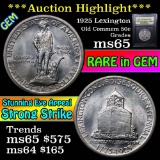 ***Auction Highlight*** 1925 Lexington Old Commem Half Dollar 50c Graded GEM Unc by USCG (fc)