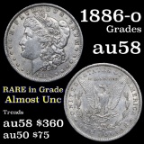 1886-o Morgan Dollar $1 Grades Choice AU/BU Slider (fc)