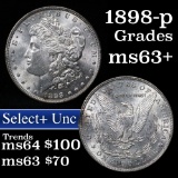 1898-p Morgan Dollar $1 Grades Select+ Unc