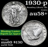 1930-p Standing Liberty Quarter 25c Grades Choice AU/BU Slider+