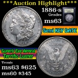 ***Auction Highlight*** 1886-s Morgan Dollar $1 Graded Select Unc by USCG (fc)