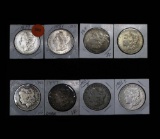 8 Assorted Morgan Dollars $1