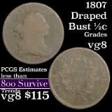 1807 Draped Bust Half Cent 1/2c Grades vg, very good