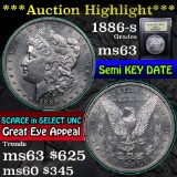 ***Auction Highlight*** 1886-s Morgan Dollar $1 Graded Select Unc by USCG (fc)