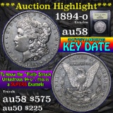 ***Auction Highlight*** 1894-o Morgan Dollar $1 Graded Choice AU/BU Slider by USCG (fc)