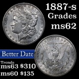 1887-s Morgan Dollar $1 Grades Select Unc